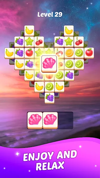 Match Tile Scenery [MOD: безлимитные подсказки и монеты] Screenshot 1