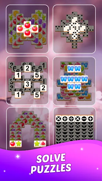Match Tile Scenery [MOD: безлимитные подсказки и монеты] Screenshot 3
