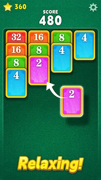 Merge Card Puzzle [MOD: безлимитные монеты и подсказки] Screenshot 1