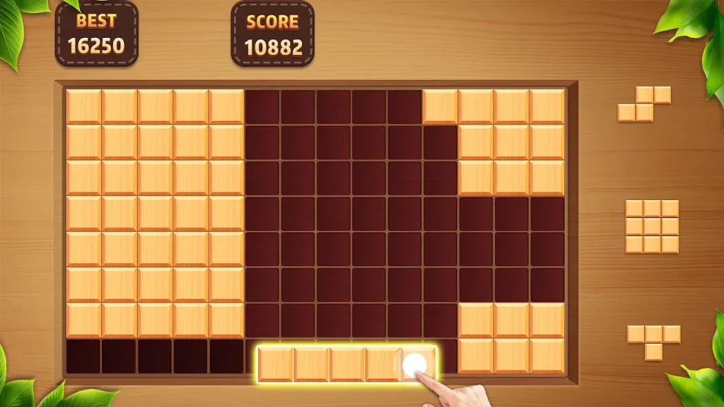 Wood Block Classic [MOD: без рекламы и бесконечные подсказки] Screenshot 1