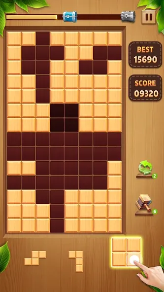 Wood Block Classic [MOD: без рекламы и бесконечные подсказки] Screenshot 3