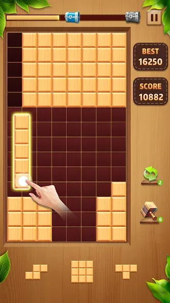 Wood Block Classic [MOD: без рекламы и бесконечные подсказки] Screenshot 4
