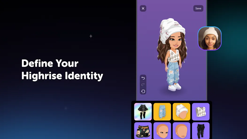 Highrise: Avatar, Meet &amp; Play [MOD: безлимитные монеты и открыты наряды] Screenshot 2