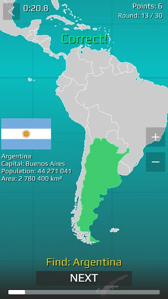 World Map Quiz [MOD: все страны и регионы открыты] Screenshot 1