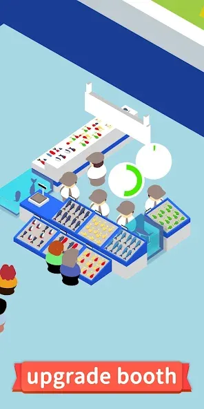 Idle Seafood Market -Tycoon [MOD: безлимитные деньги и ресурсы] Screenshot 2