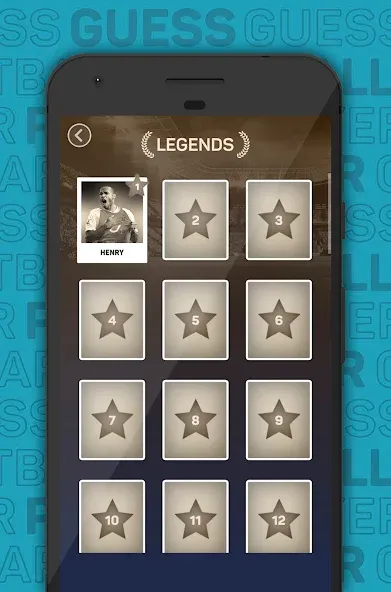 Guess The Footballer 2023 [MOD: открыты все уровни и подсказки] Screenshot 5