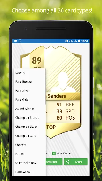 FUT Card Creator 23 [MOD: все карты и безлимитные монеты] Screenshot 4
