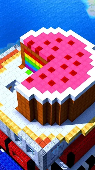 Tower Craft - Block Building [MOD: безлимитные ресурсы и открыты все блоки] Screenshot 1