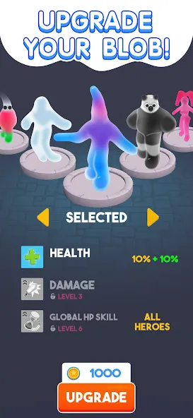Blob Hero [MOD: безлимитные деньги и усиленный герой] Screenshot 5