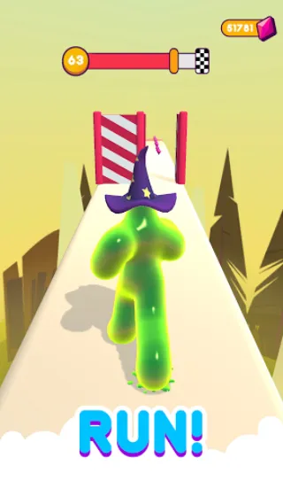 Blob Runner 3D [MOD: безлимитные монеты и открыты скины] Screenshot 1