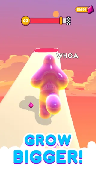 Blob Runner 3D [MOD: безлимитные монеты и открыты скины] Screenshot 2