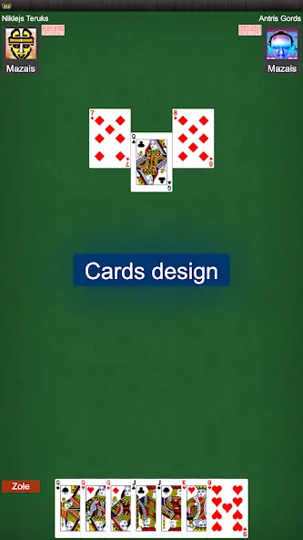 Latvian card game: RaccoonZole [MOD: безлимитные монеты и всё открыто] Screenshot 4