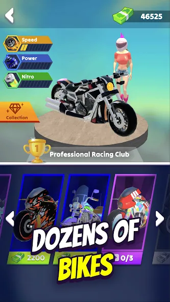 Wild Wheels: Bike Racing [MOD: безлимитные деньги и все байки открыты] Screenshot 4