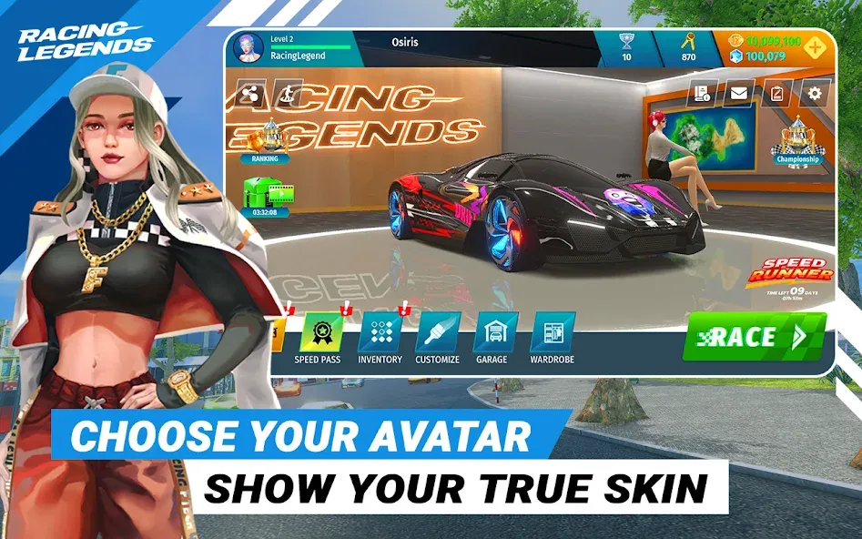 Racing Legends Funzy [MOD: безлимитные деньги и топливо] Screenshot 2