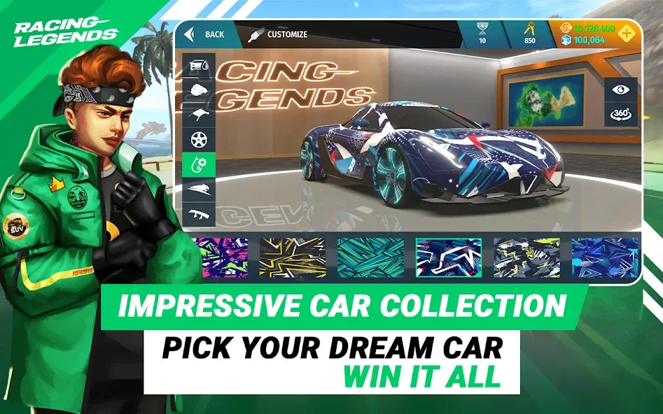 Racing Legends Funzy [MOD: безлимитные деньги и топливо] Screenshot 4
