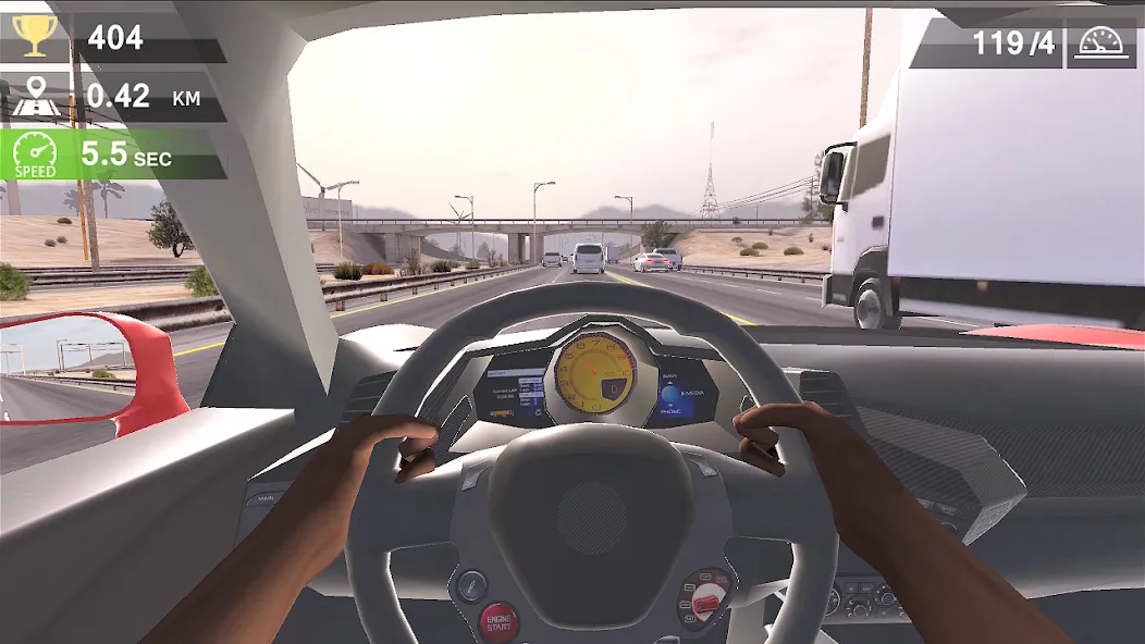 Racing Traffic Car Speed [MOD: безлимитные деньги и все машины открыты] Screenshot 1