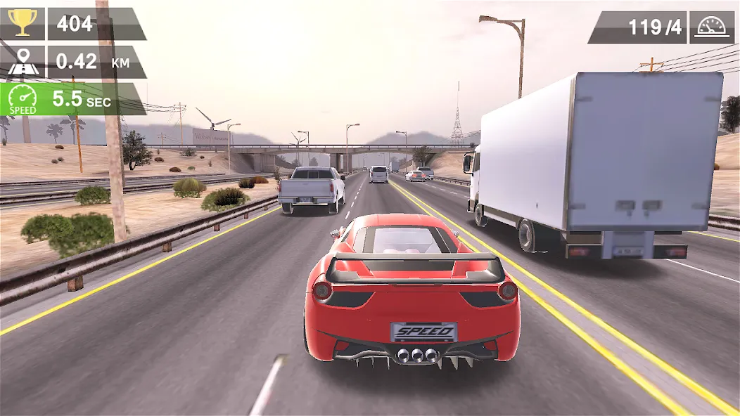 Racing Traffic Car Speed [MOD: безлимитные деньги и все машины открыты] Screenshot 3