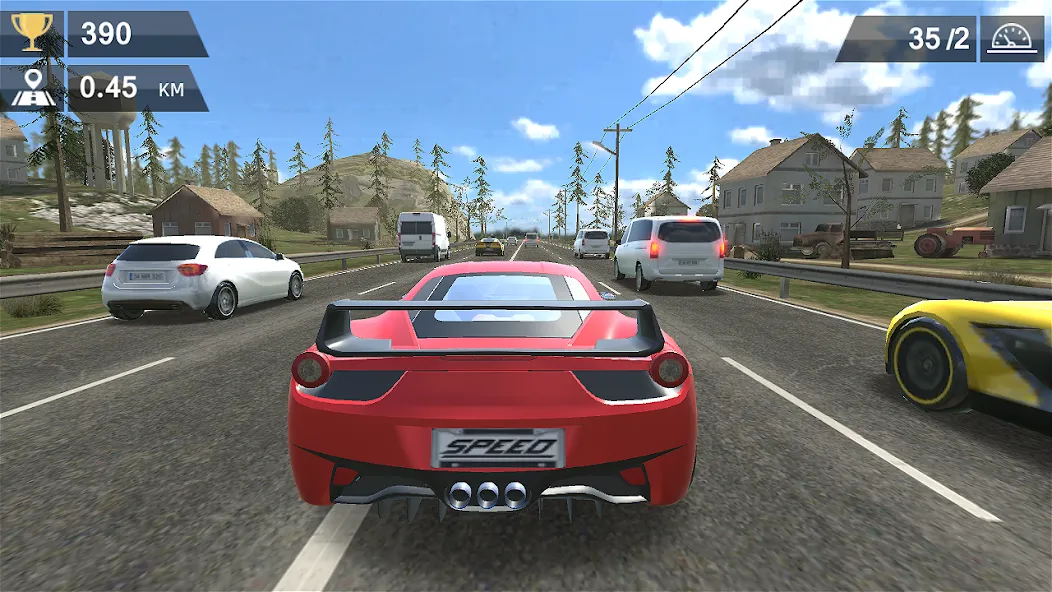 Racing Traffic Car Speed [MOD: безлимитные деньги и все машины открыты] Screenshot 5
