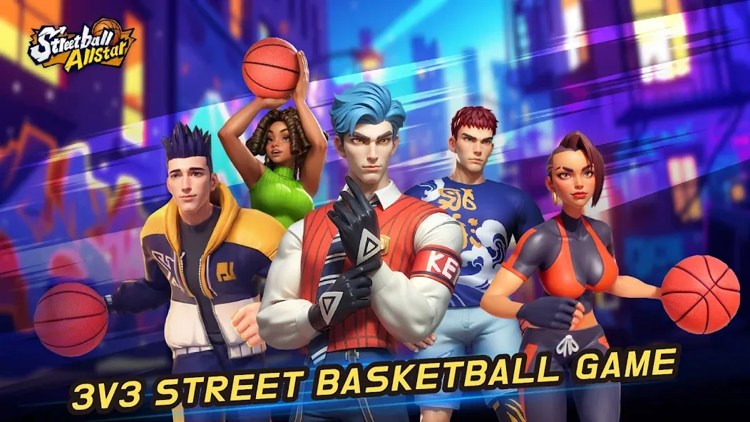 Streetball Allstar [MOD: безлимитные деньги и алмазы] Screenshot 1