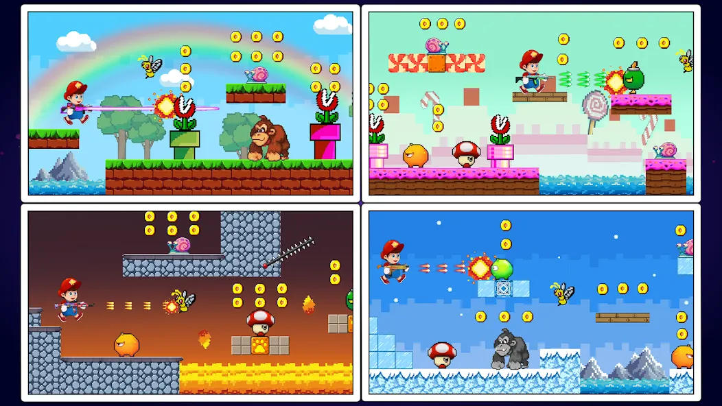 Super Mano : Adventure Jump [MOD: безлимитные монеты и все уровни] Screenshot 3