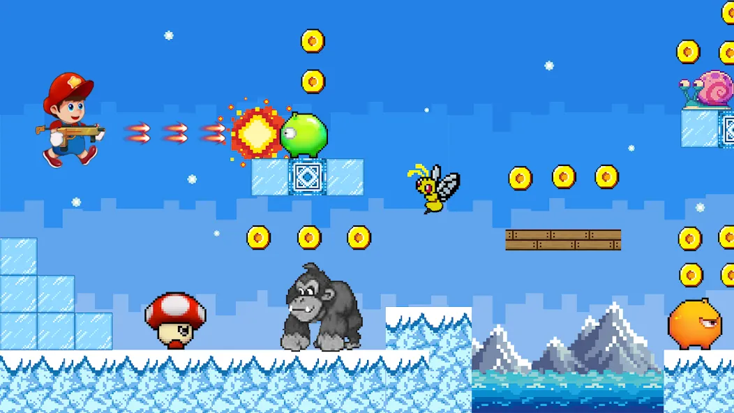 Super Mano : Adventure Jump [MOD: безлимитные монеты и все уровни] Screenshot 5