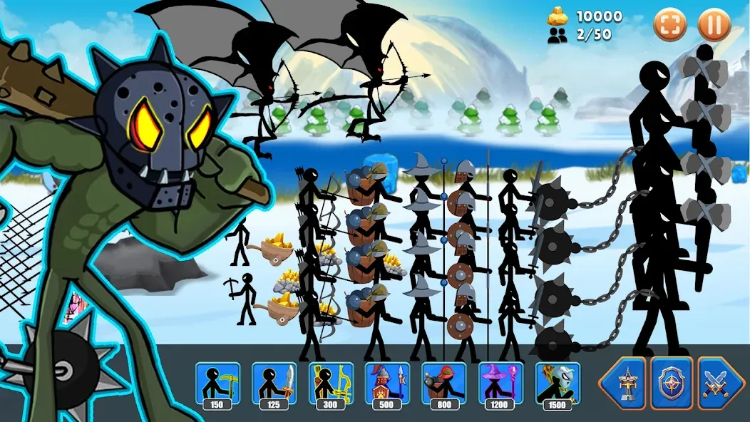 Stick Battle : War of Stick [MOD: безлимитные деньги и оружие] Screenshot 3