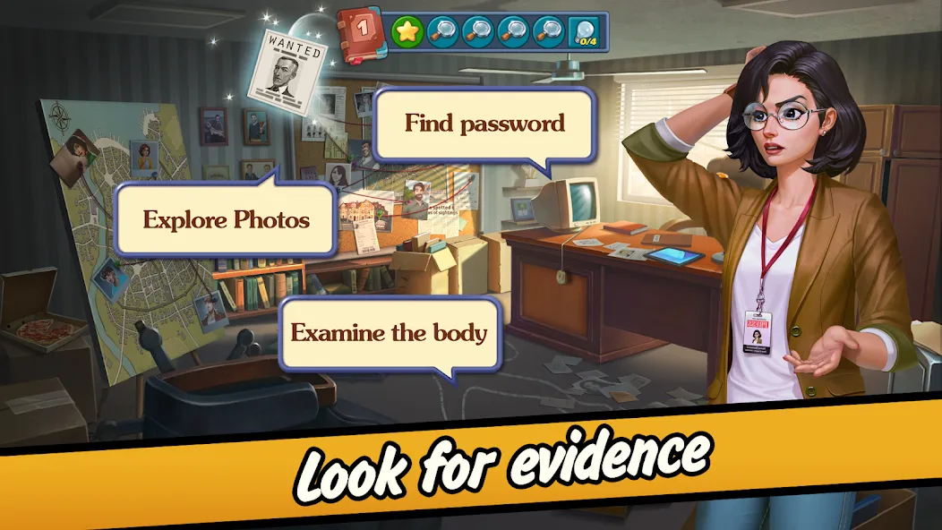 Solitaire Crime Stories [MOD: безлимитные подсказки и жизни] Screenshot 2