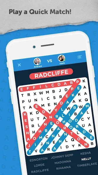 Infinite Word Search Puzzles [MOD: безлимитные подсказки и монеты] Screenshot 2