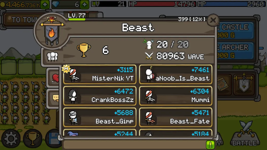 Grow Castle - Tower Defense [MOD: безлимитные деньги и усиленные башни] Screenshot 4