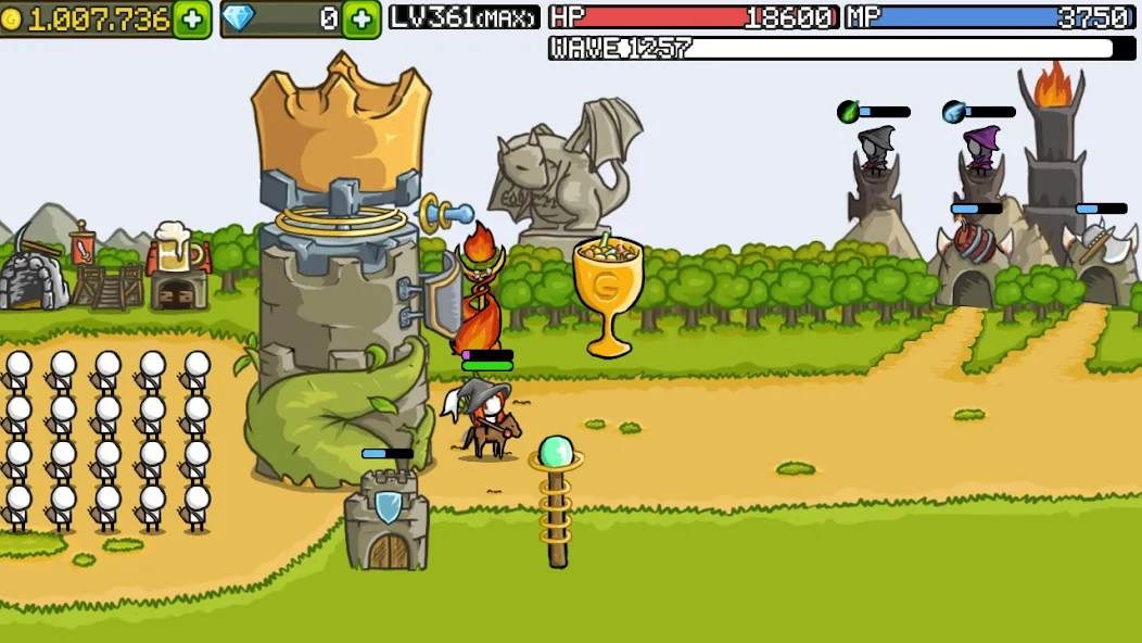 Grow Castle - Tower Defense [MOD: безлимитные деньги и усиленные башни] Screenshot 5