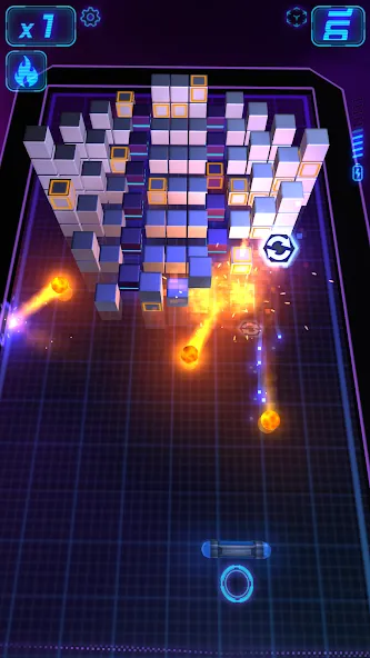 Micro Breaker [MOD: неограниченные жизни и усиленный шар] Screenshot 1