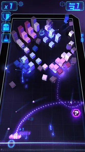 Micro Breaker [MOD: неограниченные жизни и усиленный шар] Screenshot 3