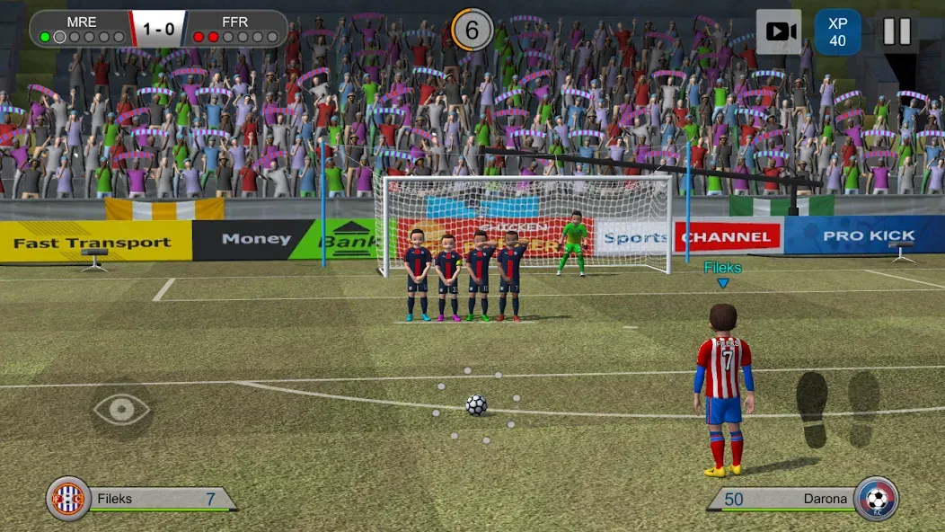 Pro Kick Soccer [MOD: безлимитные деньги и энергия] Screenshot 2