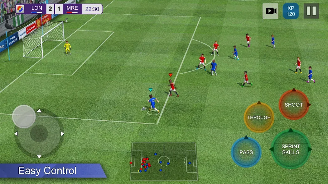 Pro League Soccer [MOD: безлимитные деньги и премиум открыт] Screenshot 1