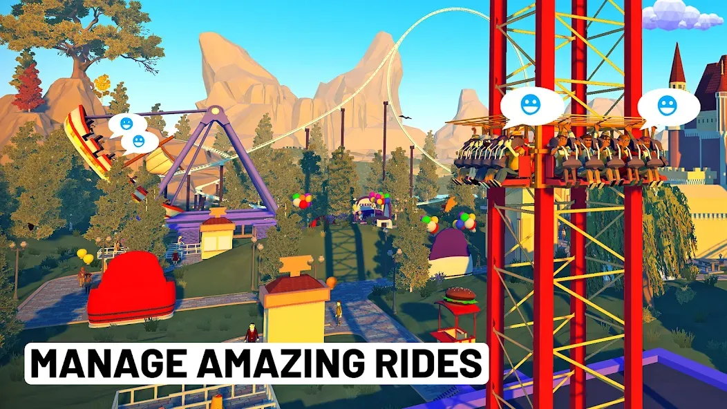 Real Coaster: Idle Game [MOD: безлимитные деньги и все аттракционы] Screenshot 2
