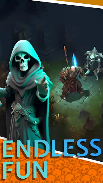 Necromancer Hero: Skeletons 3D [MOD: много денег и мощная армия] Screenshot 2