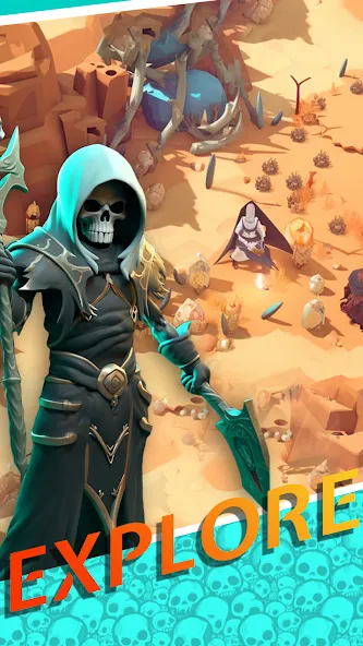 Necromancer Hero: Skeletons 3D [MOD: много денег и мощная армия] Screenshot 3