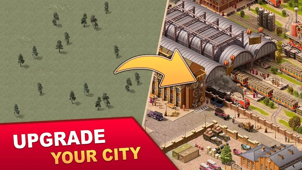 Steam City: Town building game [MOD: безлимитные деньги и ресурсы] Screenshot 1