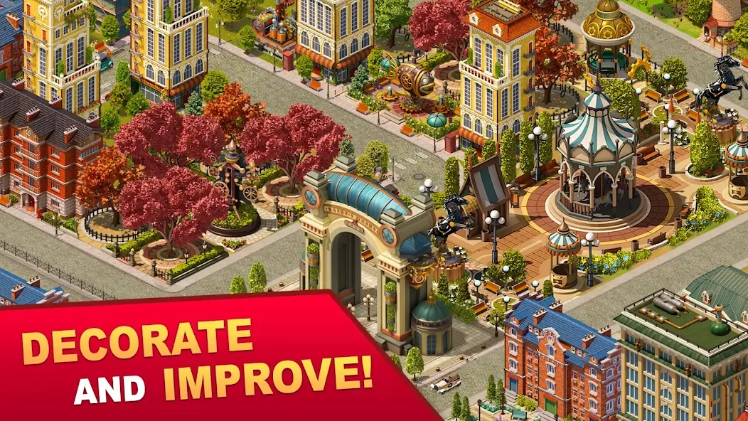 Steam City: Town building game [MOD: безлимитные деньги и ресурсы] Screenshot 4