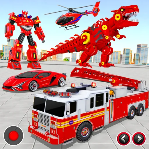 Fire Truck Robot Car Game [MOD: безлимитные деньги и все машины открыты] Screenshot 1