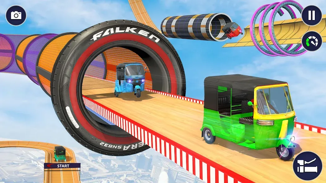 Tuk Tuk Auto Rickshaw Games 3D [MOD: безлимитные деньги и топливо] Screenshot 5