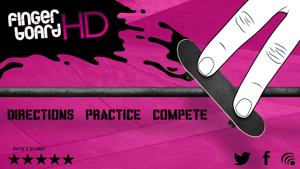 Fingerboard HD Skateboarding [MOD: безлимитные деньги и все доски открыты] Screenshot 1