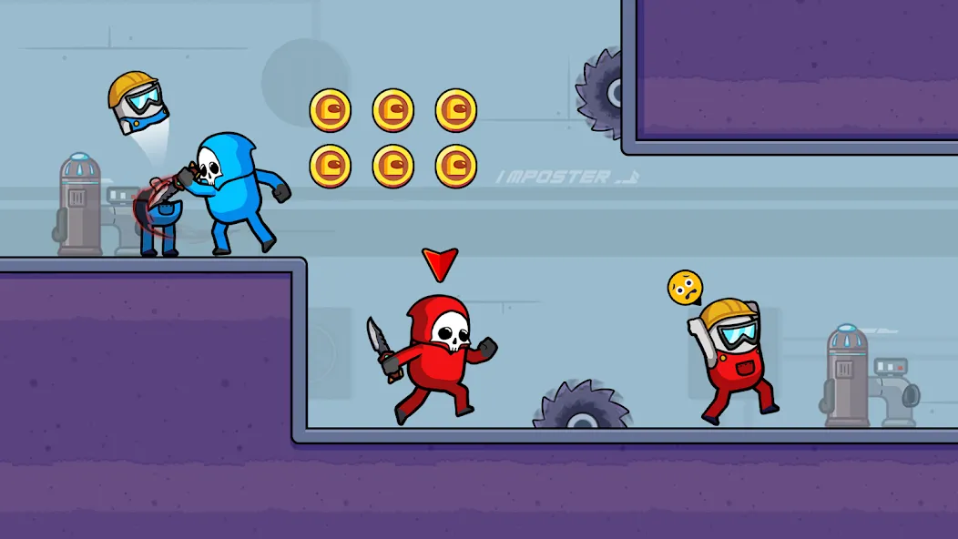 We're Impostors: Kill Together [MOD: безлимитные монеты и открыты все уровни] Screenshot 4