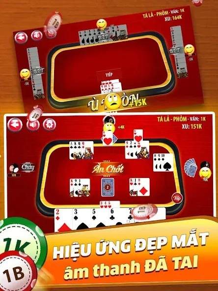 Phỏm - Phom [MOD: безлимитные монеты и бонусы] Screenshot 4