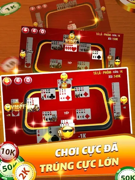 Phỏm - Phom [MOD: безлимитные монеты и бонусы] Screenshot 5