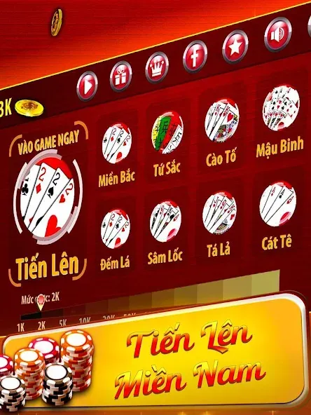 Tiến Lên Miền Nam - Tien Len [MOD: без рекламы и бесконечные монеты] Screenshot 1