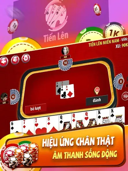 Tiến Lên Miền Nam - Tien Len [MOD: без рекламы и бесконечные монеты] Screenshot 4
