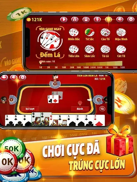Tiến Lên Đếm Lá - Tien Len [MOD: безлимитные монеты и подсказки] Screenshot 5