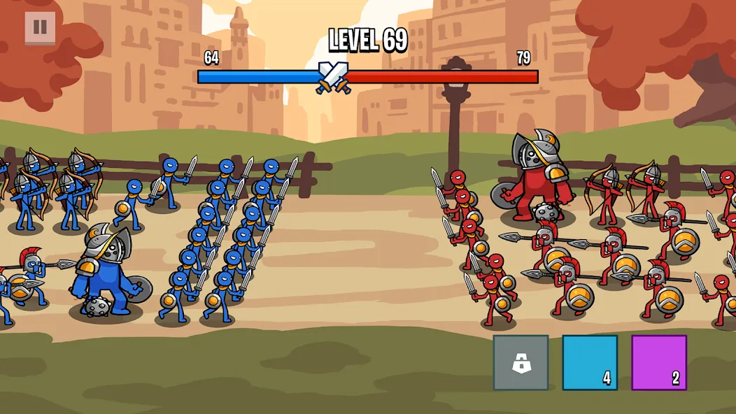 Stick Battle: War of Legions [MOD: безлимитные деньги и ресурсы] Screenshot 2