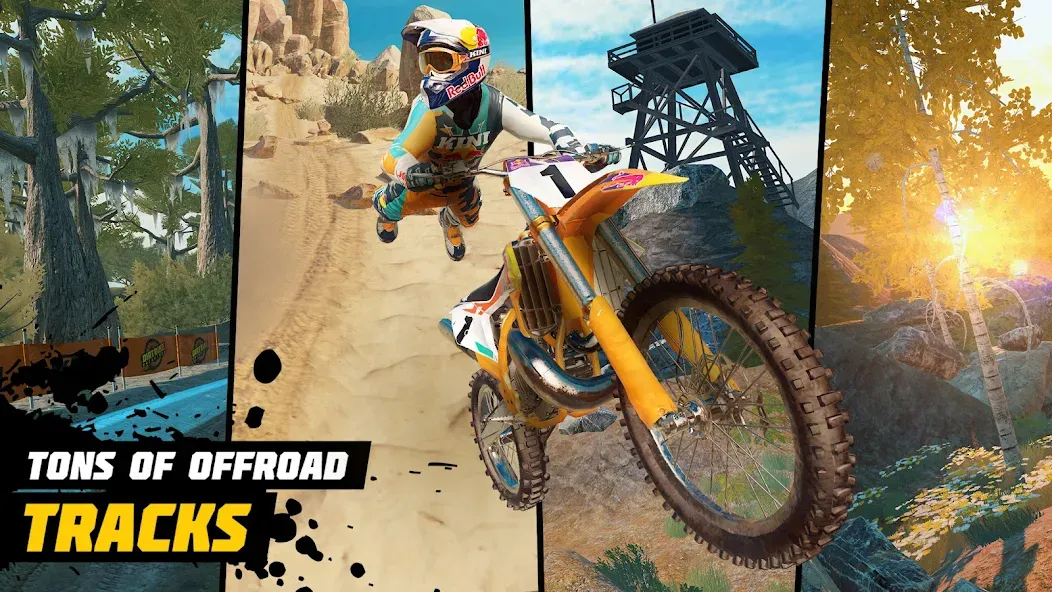 Dirt Bike Unchained: MX Racing [MOD: безлимитные деньги и открыты все байки] Screenshot 2